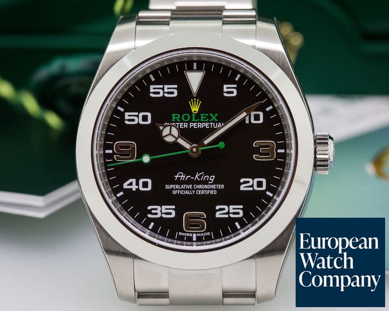 Image of Rolex Air King Black Dial SS UNWORN