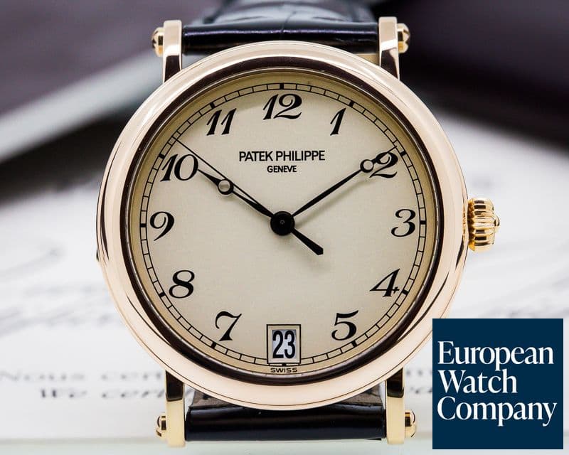 Image of Patek Philippe Calatrava Officers Case 18K Rose Gold