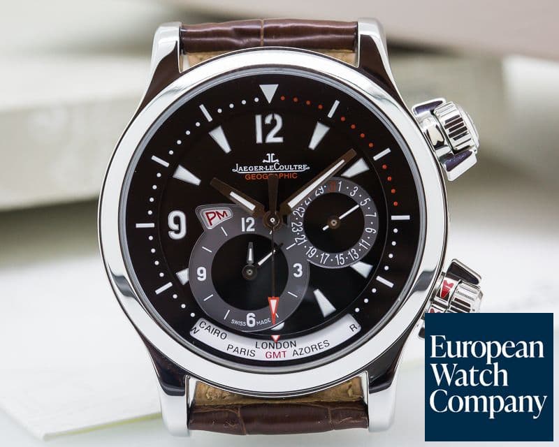 Image of Jaeger LeCoultre Master Compressor Geographic SS Black Dial
