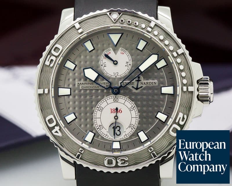 Image of Ulysse Nardin Maxi Marine Diver Silver Dial SS / Rubber