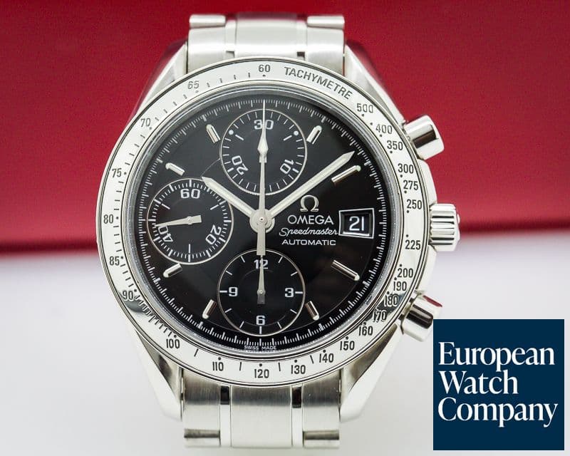 Image of Omega Speedmaster Chronograph Black Dial SS / SS