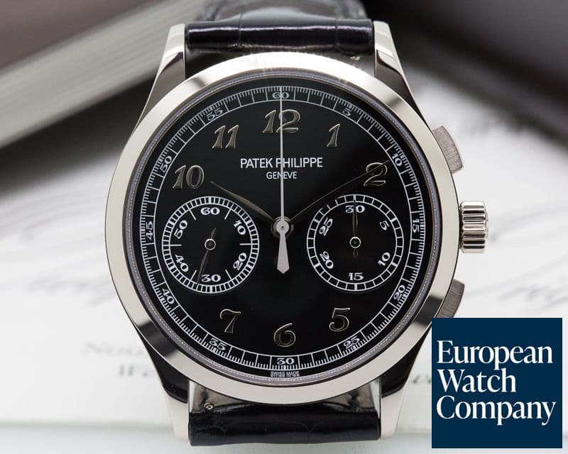 Image of Patek Philippe Chronograph 18K White Gold Black Dial