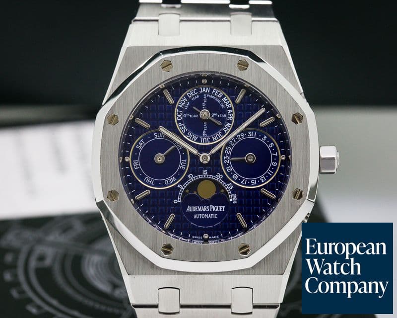 Image of Audemars Piguet Royal Oak Perpetual Calendar Blue Dial SS 