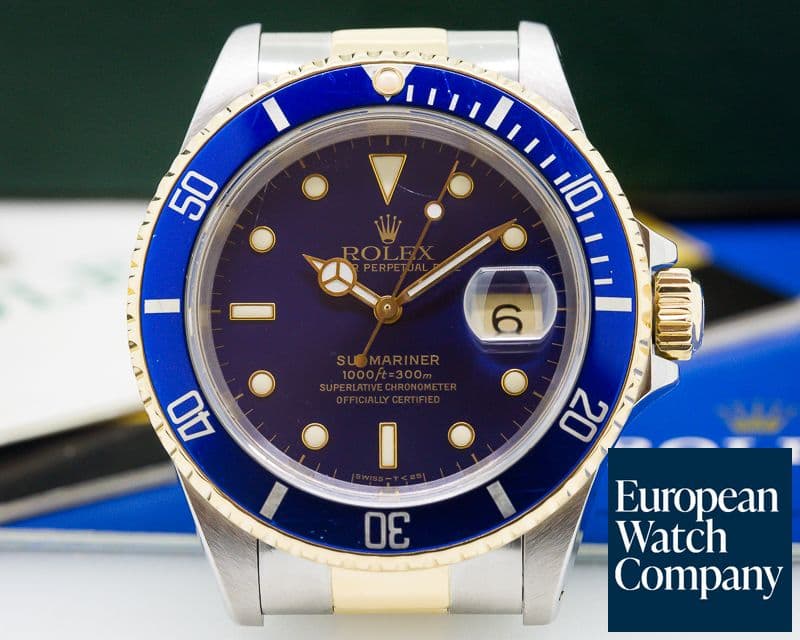 Image of Rolex Submariner Blue Dial SS / 18K