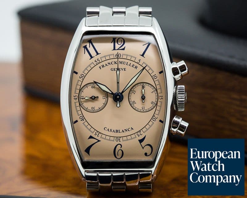 Image of Franck Muller Casablanca Chronograph Salmon Dial SS / SS 
