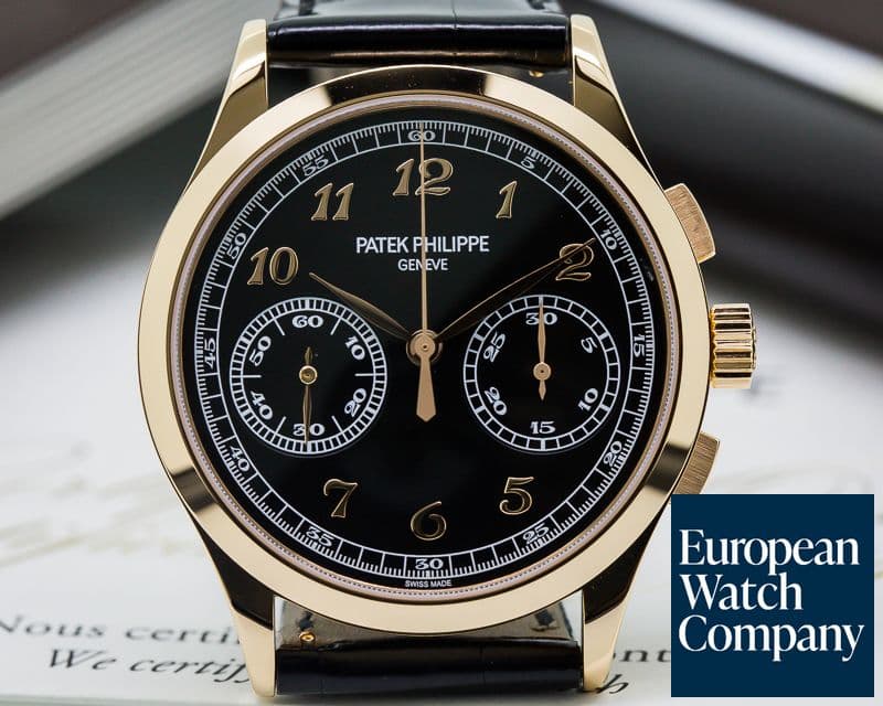 Image of Patek Philippe Chronograph 18K Rose Gold Black Dial UNWORN