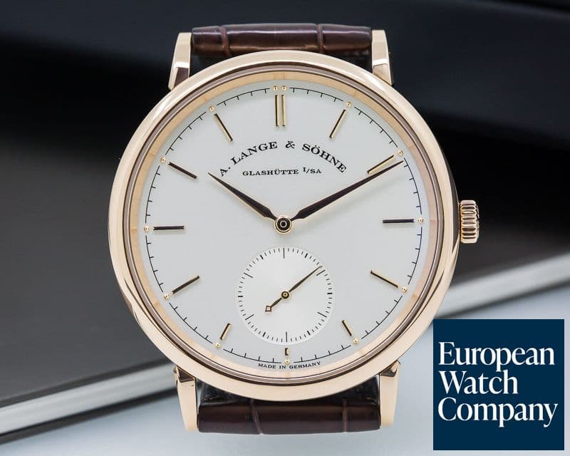Image of A. Lange and Sohne Saxonia Automatik 18K Rose Gold / Silver Dial