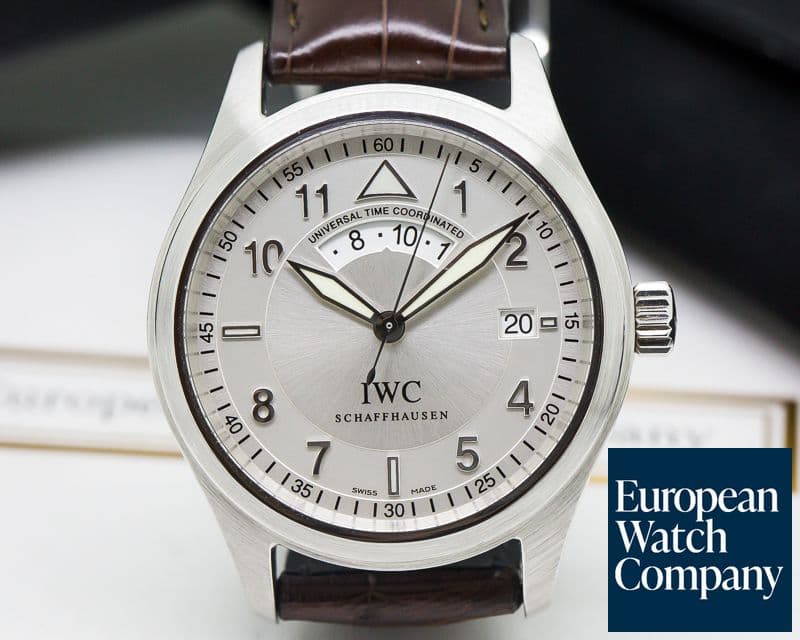 Image of IWC UTC Spitfire SS White dial 