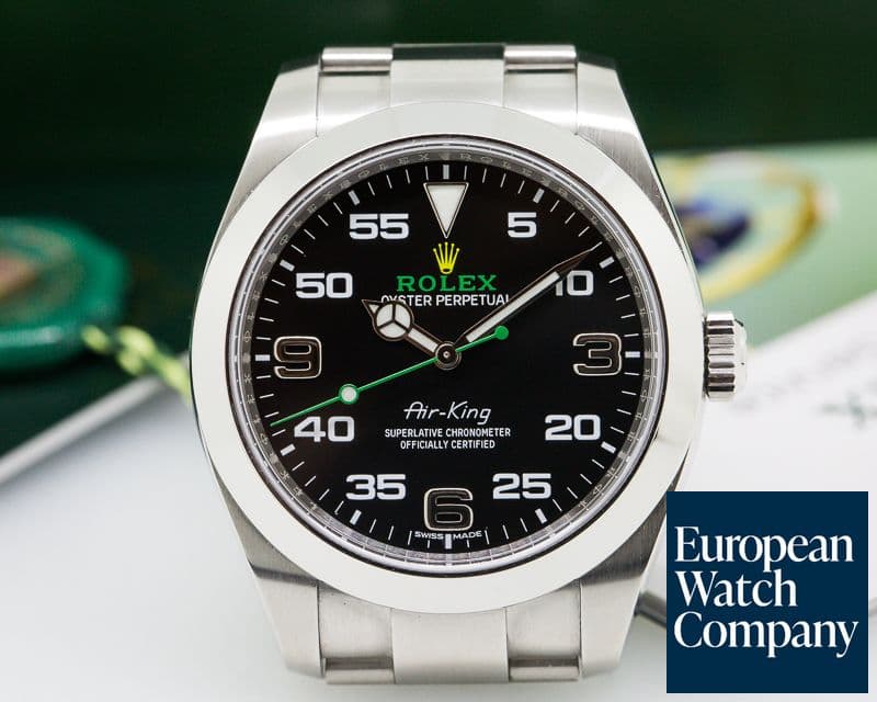 Image of Rolex Air King Black Dial SS UNWORN