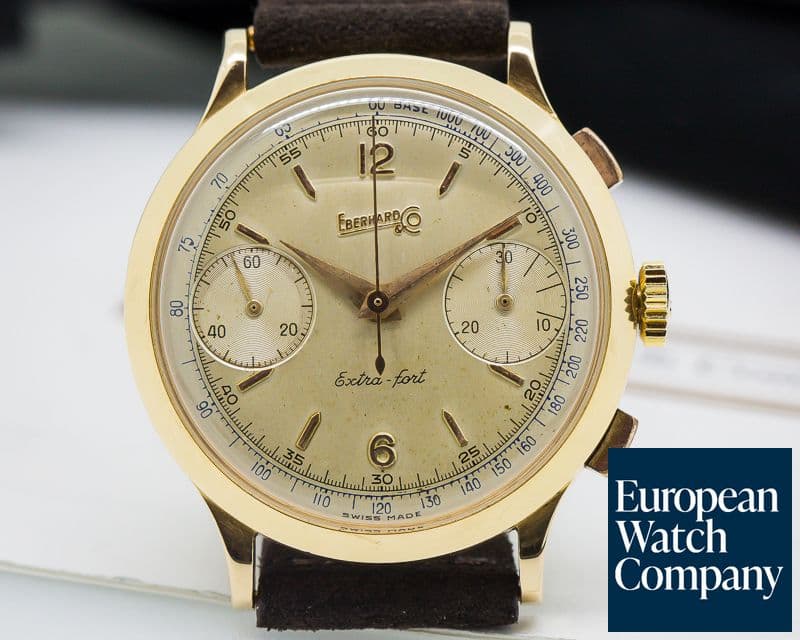 Image of Eberhard Vintage Extra Fort Monopusher 18K Rose Gold