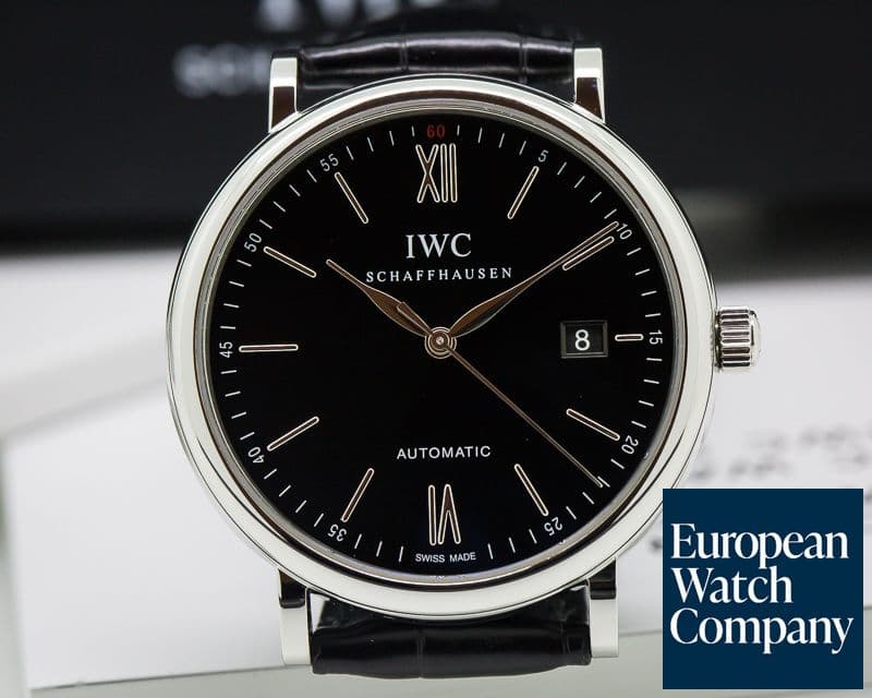 Image of IWC Portofino Automatic SS Black Dial 