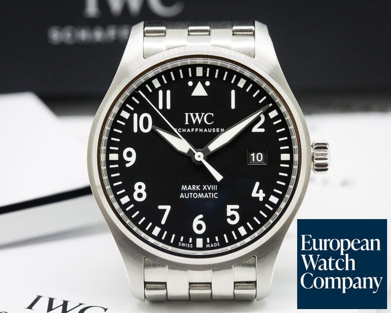 Image of IWC Mark XVIII Black Dial SS / SS UNWORN