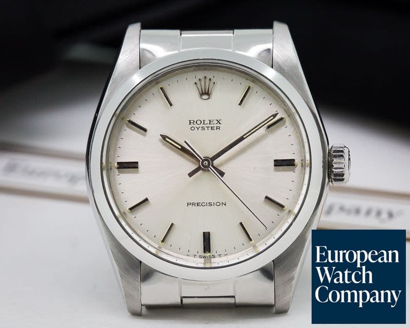 Image of Rolex Precision Silver Dial Circa 1980 SS / SS