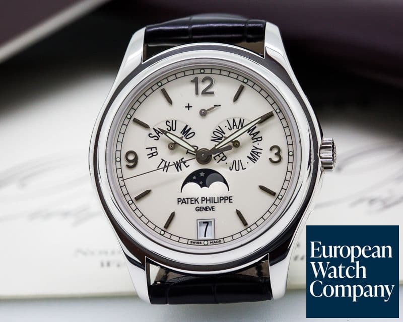 Image of Patek Philippe Annual Calendar 18K White Gold Porcelain Dial 

