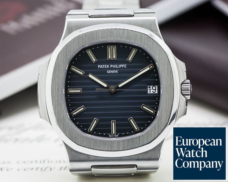 Image of Patek Philippe Jumbo Nautilus Blue Dial SS 