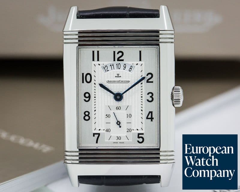 Image of Jaeger LeCoultre Grande Reverso 986 DuoDate Silver Dial SS 