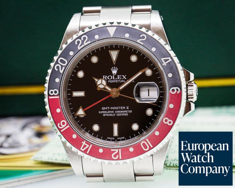 Image of Rolex GMT Master II SS Red / Black Coke Bezel