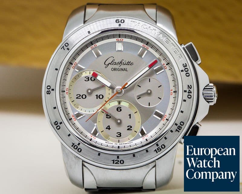 Image of Glashutte Original Sport Evolution Chronograph SS / Rubber
