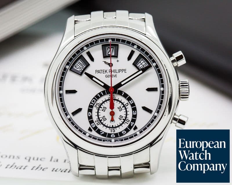 Image of Patek Philippe Annual Calendar Chronograph SS / SS UNWORN 