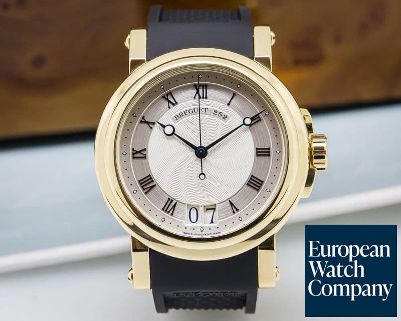 Image of Breguet Marine Automatic Big Date 18K Yellow Gold / Rubber
