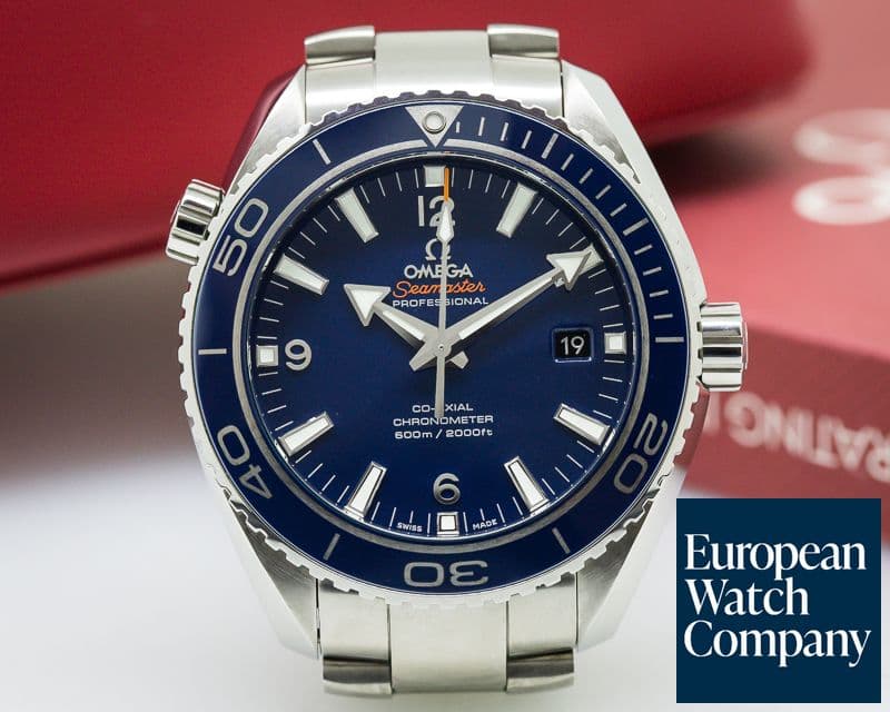 Image of Omega Seamaster Planet Ocean Co-Axial Blue Dial Titanium