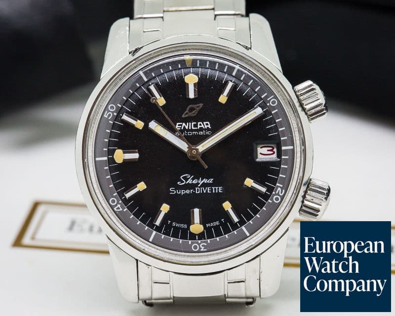 Image of Enicar Vintage Sherpa Super Divette SS / Enicar Bracelet