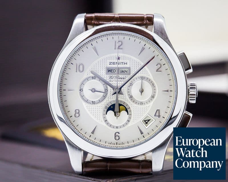 Image of Zenith Class T Moon El Primero Chronograph Silver Dial