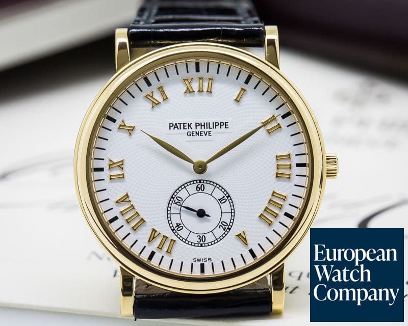 Image of Patek Philippe Calatrava White Dial 18K Yellow Gold Manual Wind 