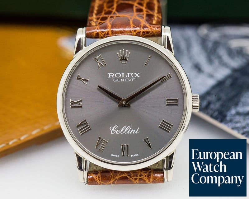Image of Rolex Cellini 18K White Gold Grey Dial