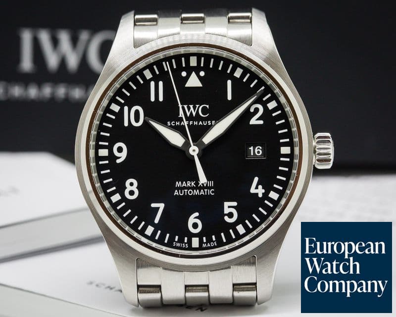 Image of IWC Mark XVIII Black Dial SS / SS