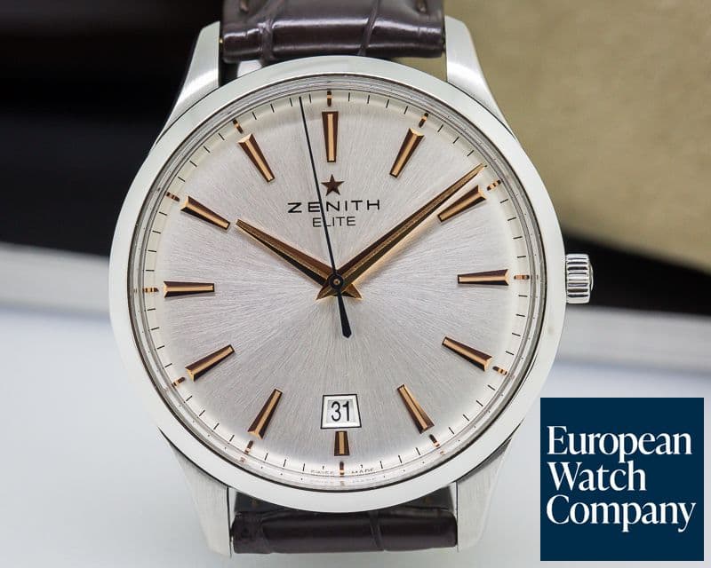 Image of Zenith Captain Central Second SS / Silver Dial 