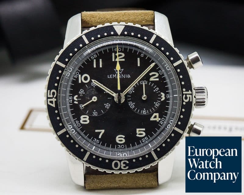 Image of Lemania Vintage South African Air Force Chronograph SS