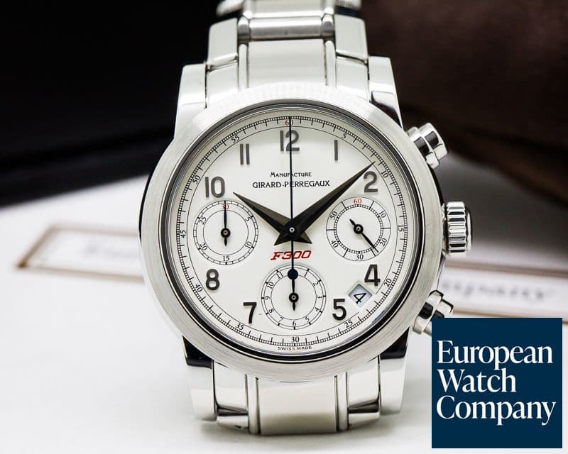 Image of Girard Perregaux Ferrari F300 Chronograph SS Ivory Dial 