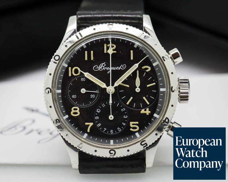 Image of Breguet Vintage Civilian Type XX Pilot Flyback 3 Register Chronograph