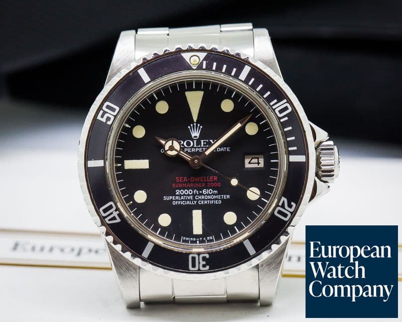 Image of Rolex Vintage "Double Red" Sea Dweller Mark IV Dial SS / SS
