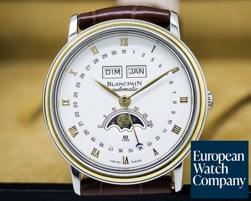 Image of Blancpain Triple Date Moon SS / 18K 34MM 