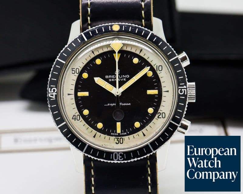 Image of Breitling Vintage Breitling Superocean "Slow Counter" Chronograph SS RARE