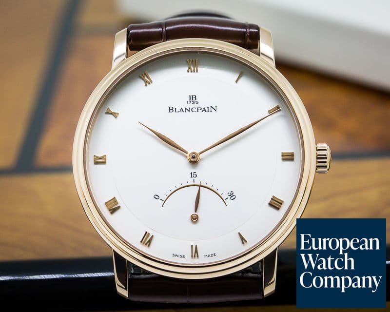 Image of Blancpain Villeret Retrograde Seconds 18K Rose Gold