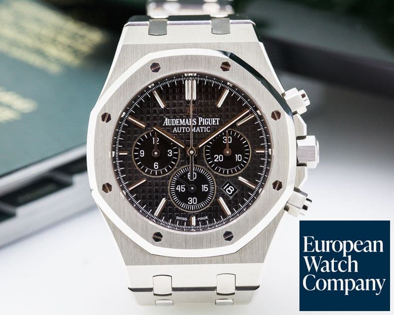 Image of Audemars Piguet Royal Oak Chronograph Black Dial SS 41MM
