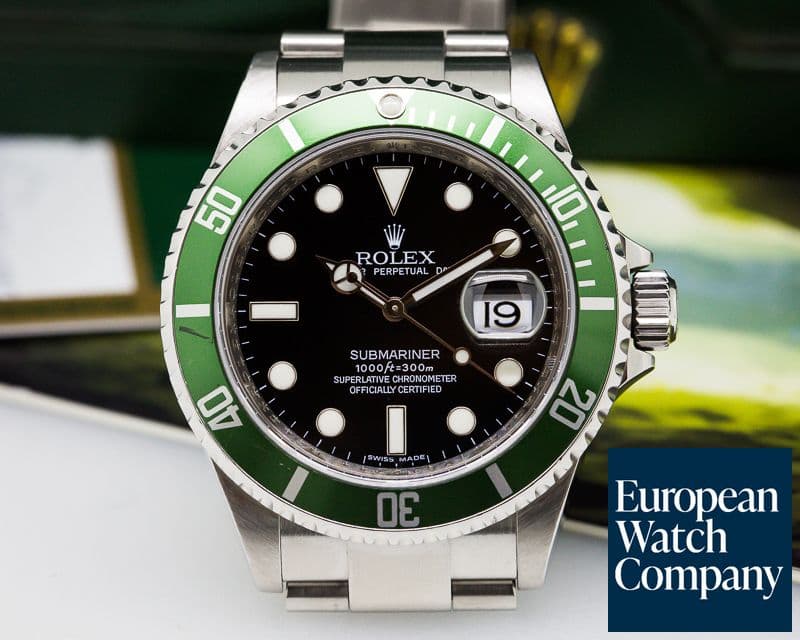 Image of Rolex Submariner 50th Anniversary SS Green Bezel