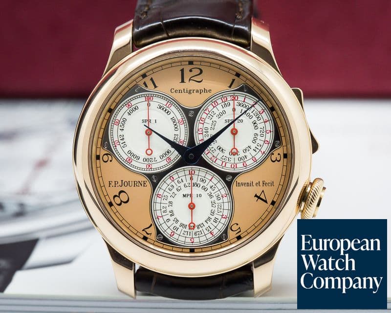Image of F. P. Journe Centigraphe Souverain 18K Rose Gold / Deployment
