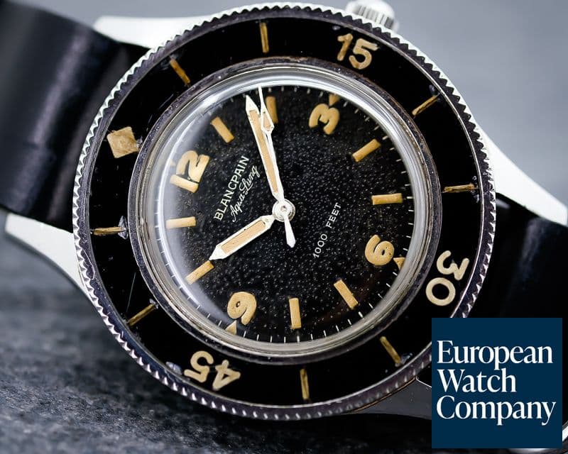 Image of Blancpain Vintage Fifty Fathoms Aqualung 1000FT Circa 1955 41MM
