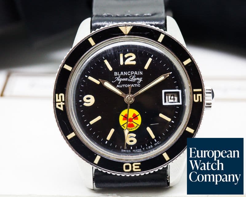 Image of Blancpain Vintage Fifty Fathoms Aqualung NO RADIATION Circa 1960's 36MM