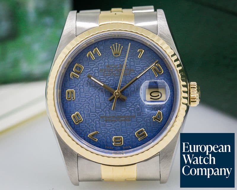 Image of Rolex Datejust Blue Jubilee Dial 18K / SS
