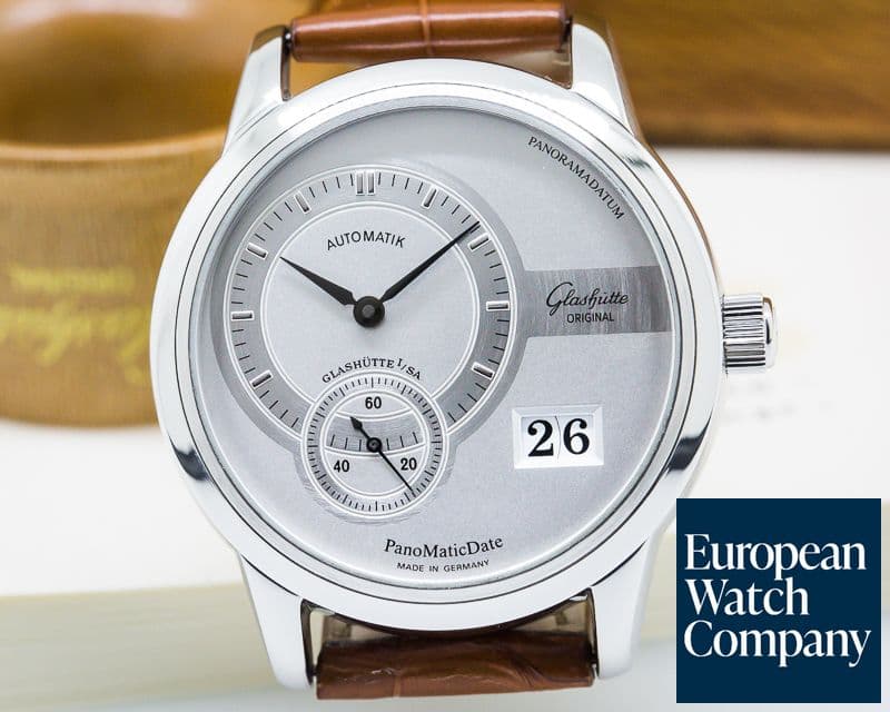 Image of Glashutte Original PanoMaticDate SS Silver Dial 