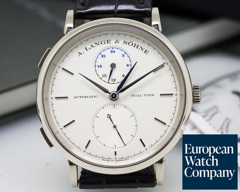 Image of A. Lange and Sohne Saxonia Dual Time 18K White Gold 