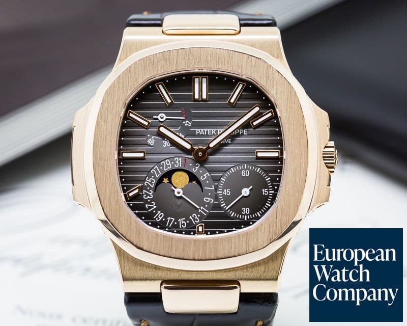 Image of Patek Philippe Jumbo Nautilus Power Reserve Moon 18K Rose Gold