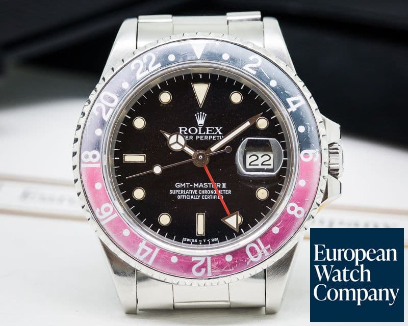 Image of Rolex GMT Master "FAT LADY" Red / Black 