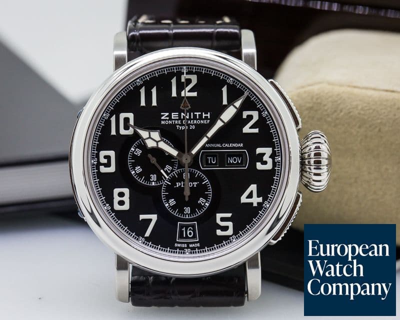 Image of Zenith Pilot Montre d'Aeronef Type 20 Annual Calendar Steel 
