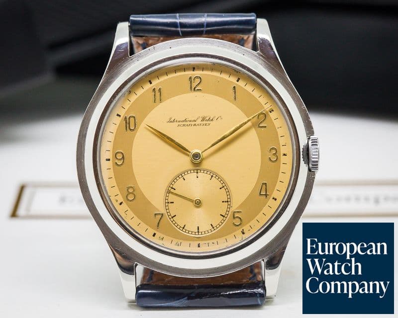 Image of IWC Vintage Caliber 83 RARE Two-Tone Pink Dial SS